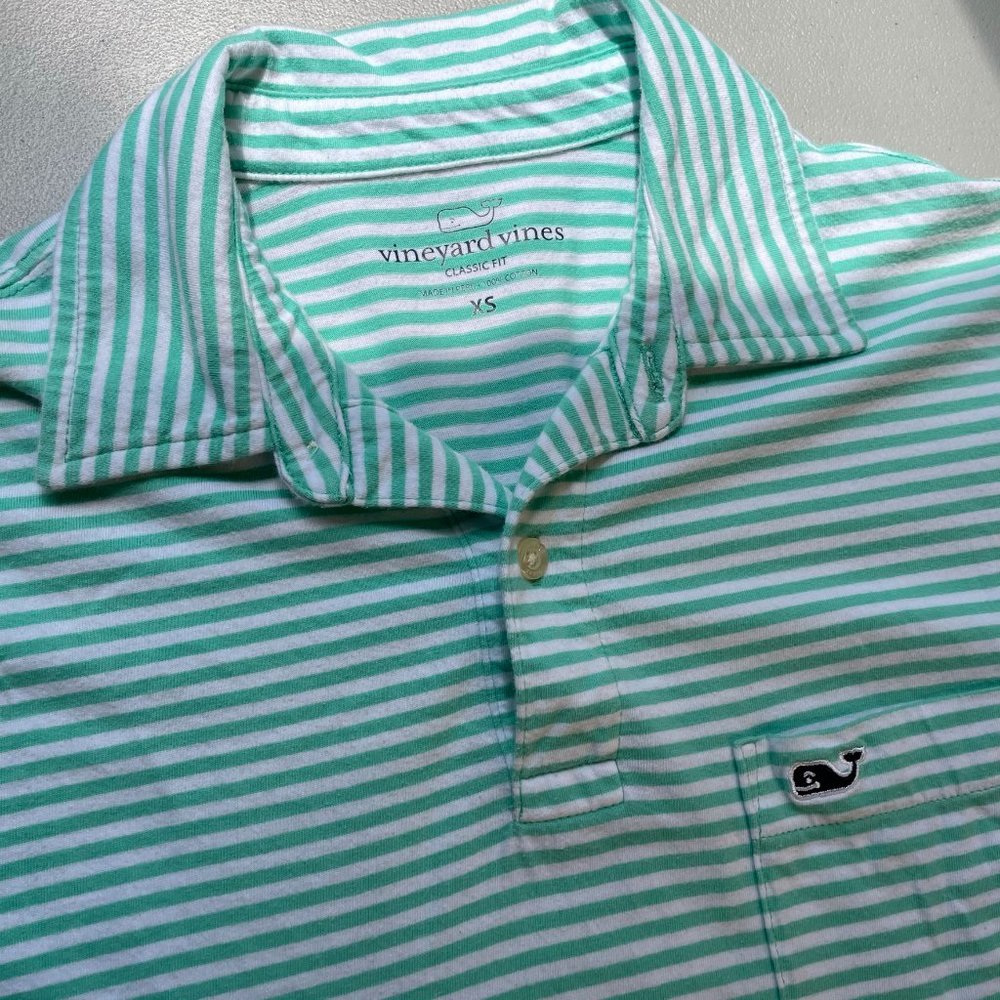 Vineyard Vines Polo Shirt Size XS Green Cotton